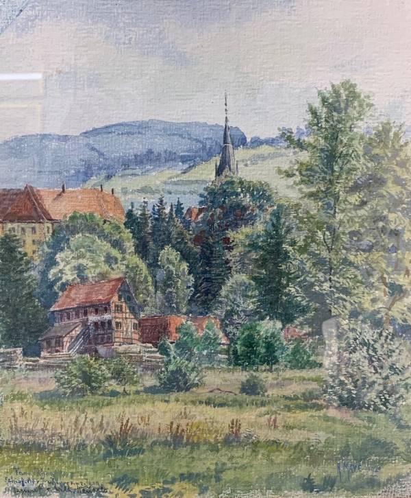 Hermann Mauè | Tann / Rhön, Schloß der Freiherrn von und zu Tann; Sägewerk v. Wilhelm H.