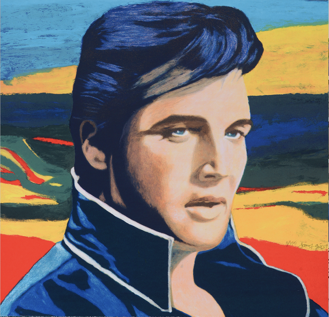James Francis Gill Elvis Serigraphie