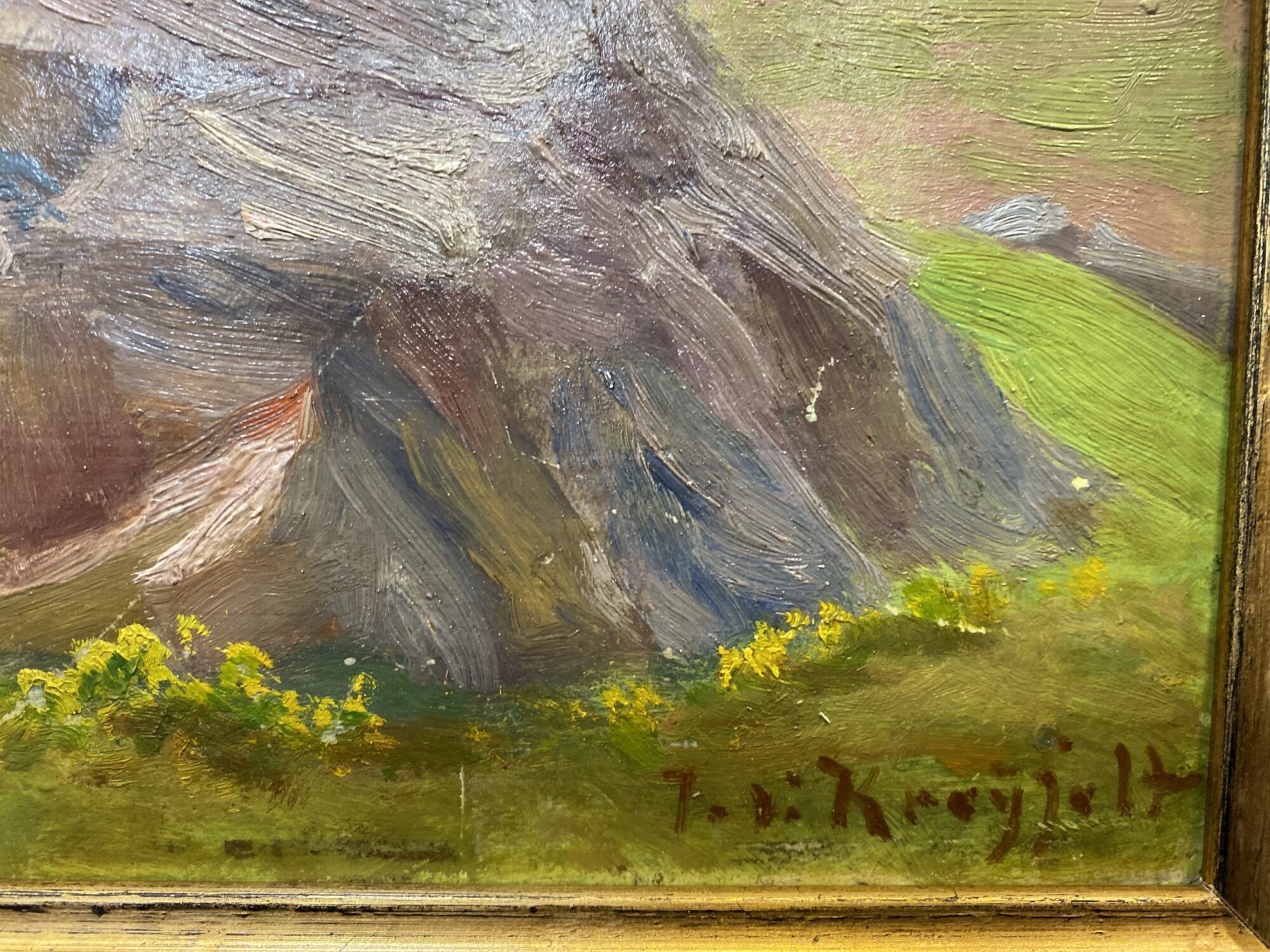 Julius von Kreyfelt | Frühling in der Rhön (Wasserkuppe mit Pferdskopf) – Bild 2