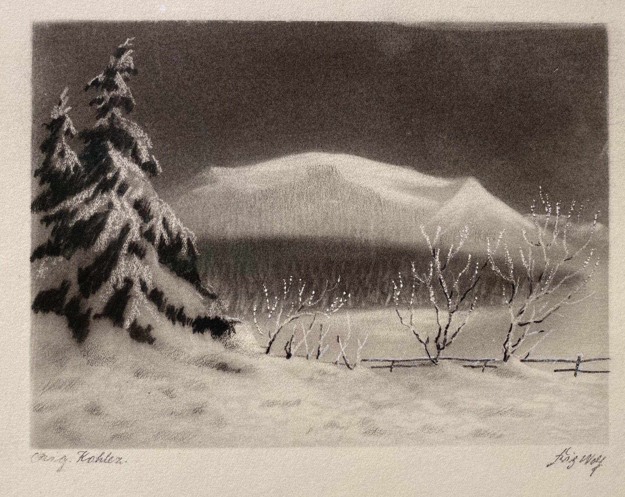 Fritz Wolf | Winter an der Wasserkuppe