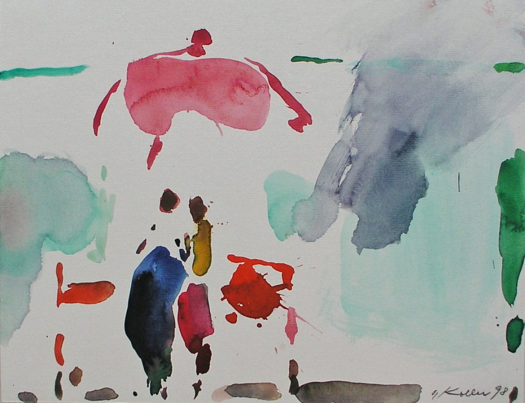 Oskar Koller Paar unterm Schirm Kunsthandlung / Galerie Bilder
