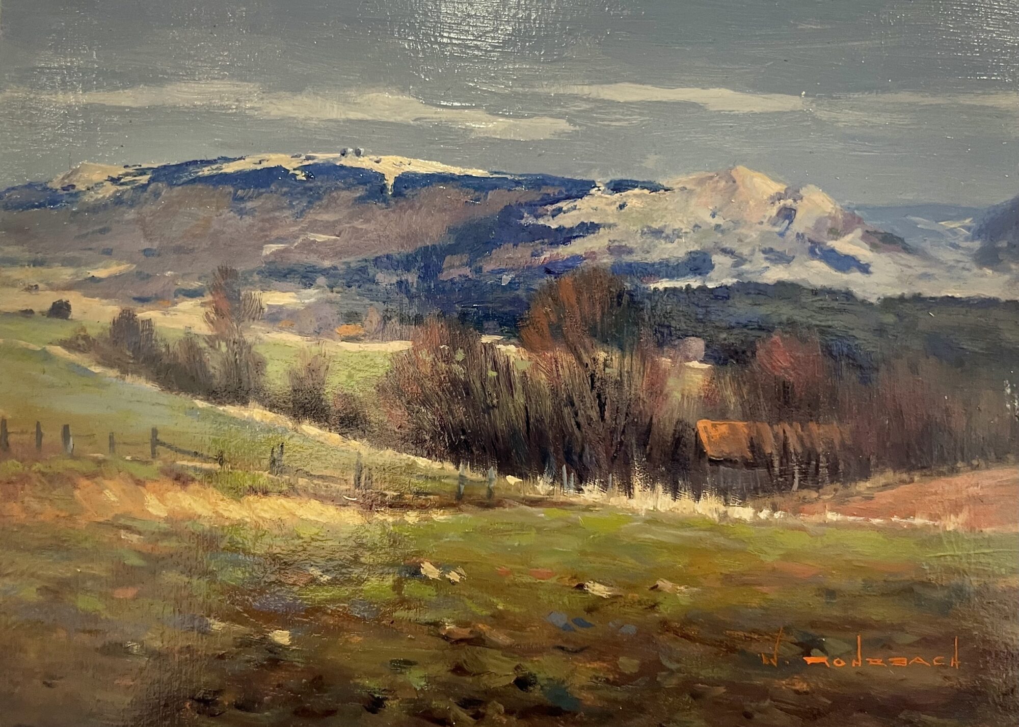 Walter Rohrbach | Blick oberhalb von Poppenhausen zur Wasserkuppe