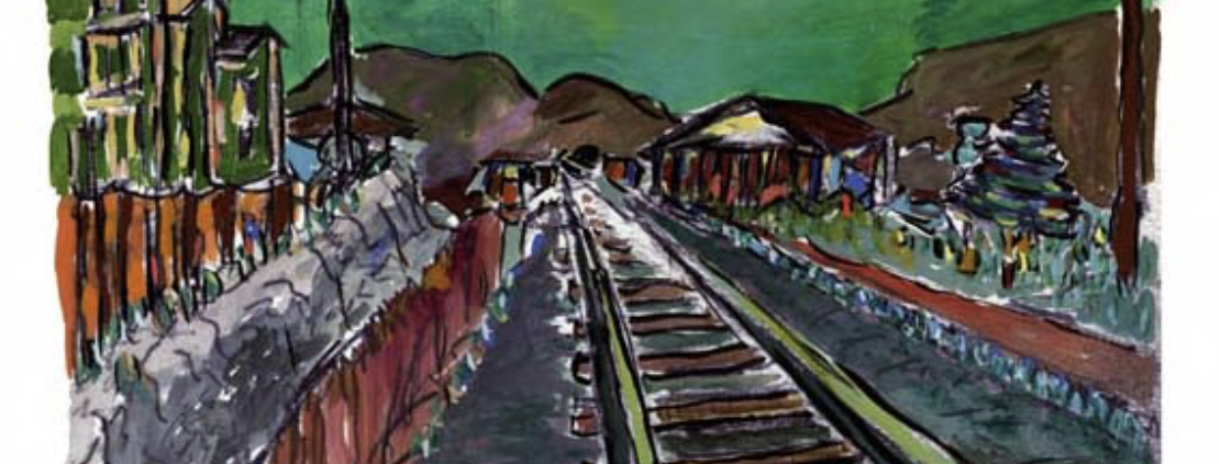 Train Tracks, green, 2008