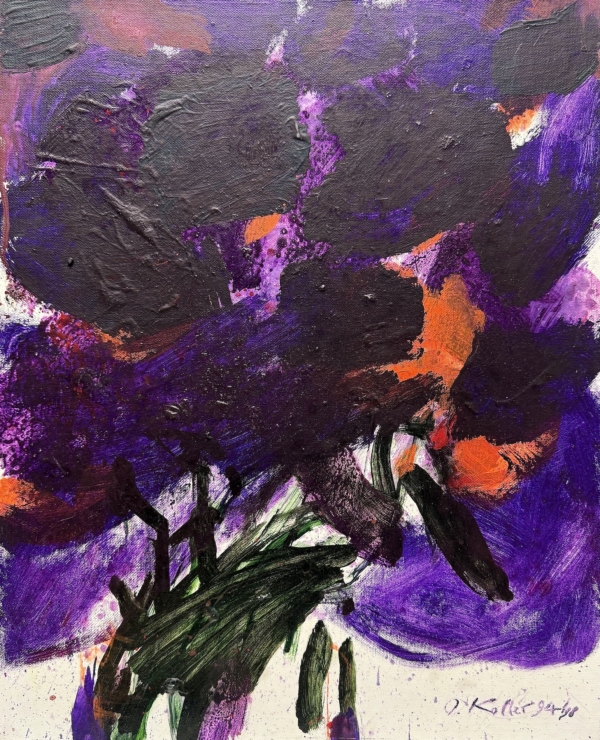 Oskar Koller | Violette Blüte