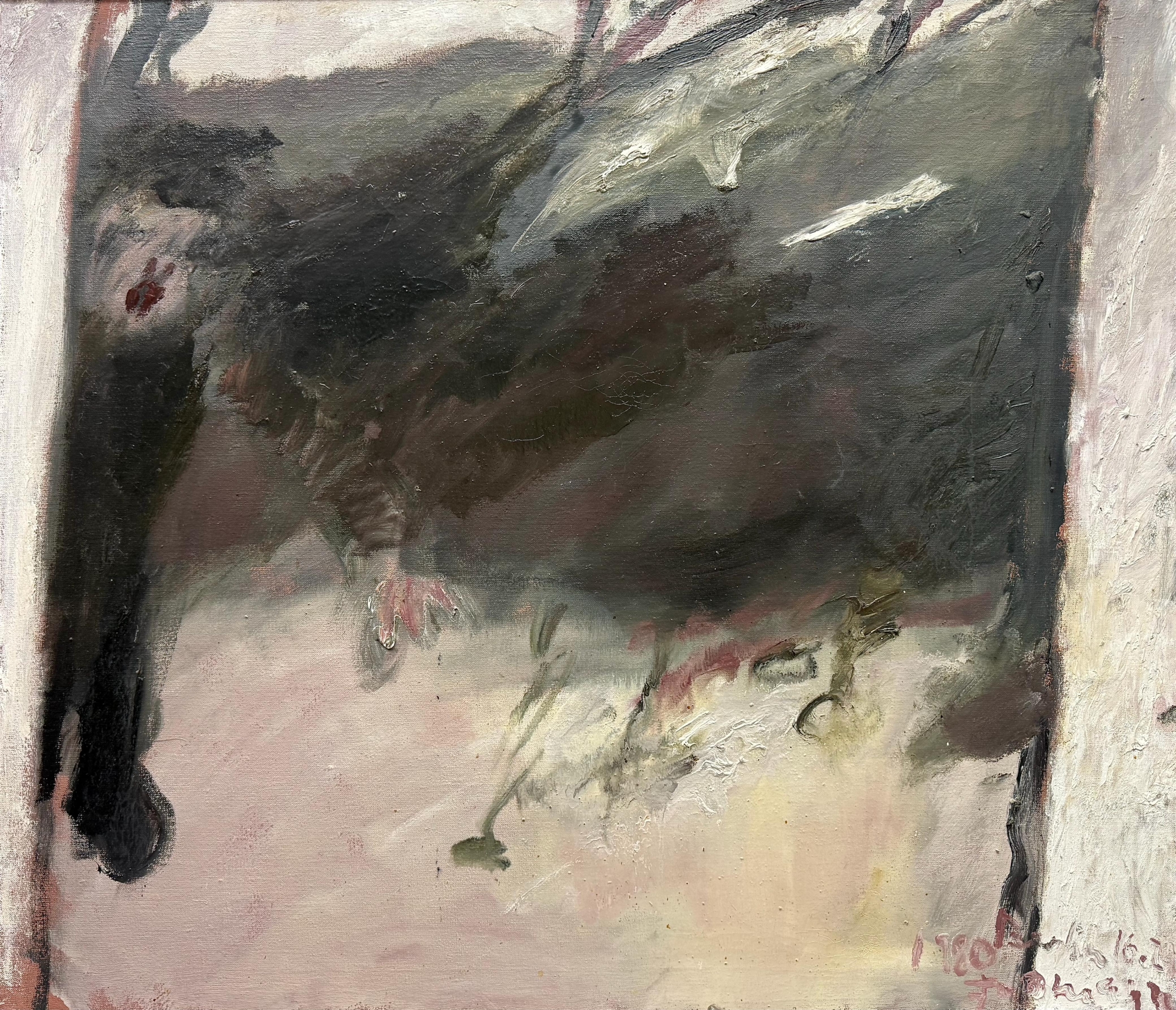 Klaus Fußmann | Selbst, im Spiegel, im Schnee