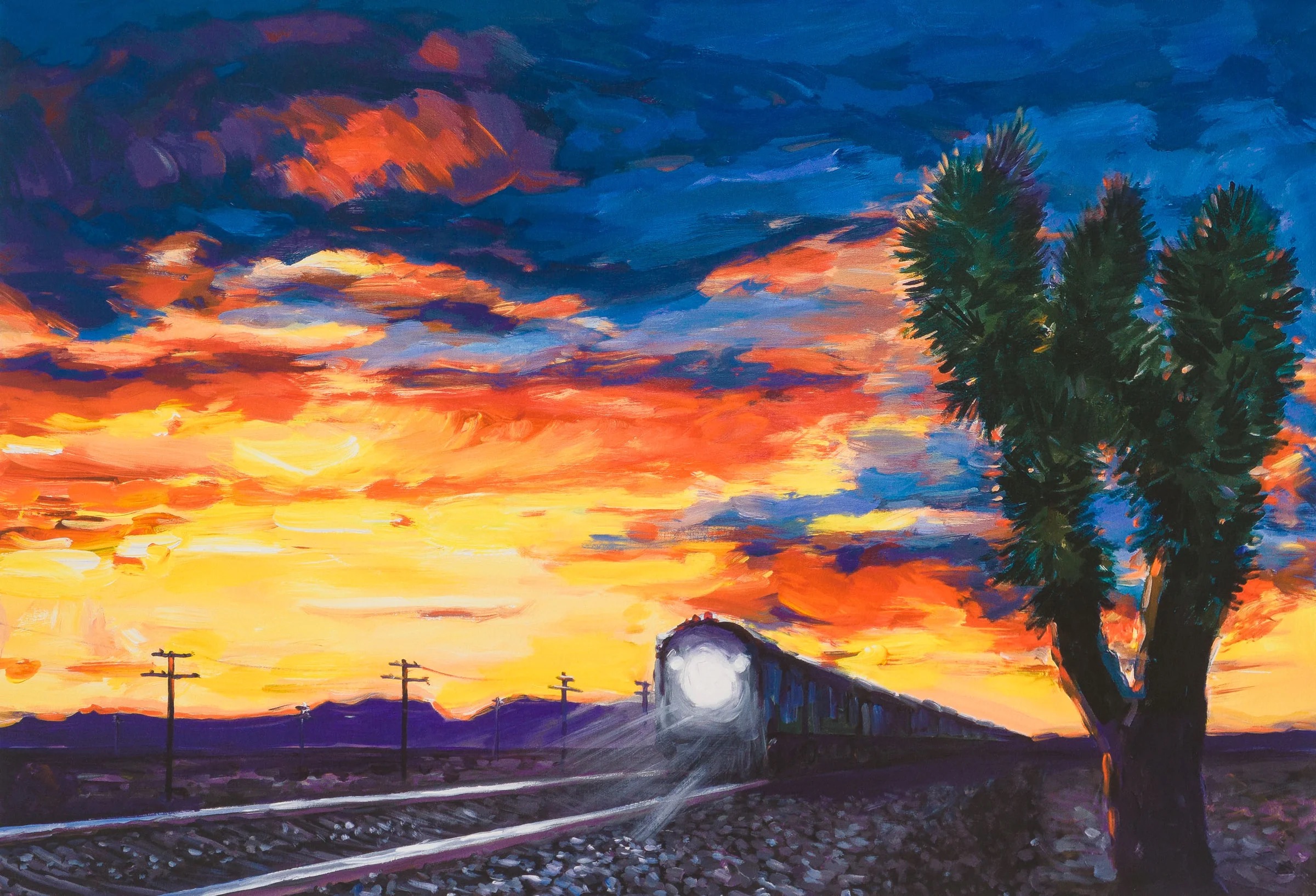 BOB DYLAN | TRAIN AT SUNSET