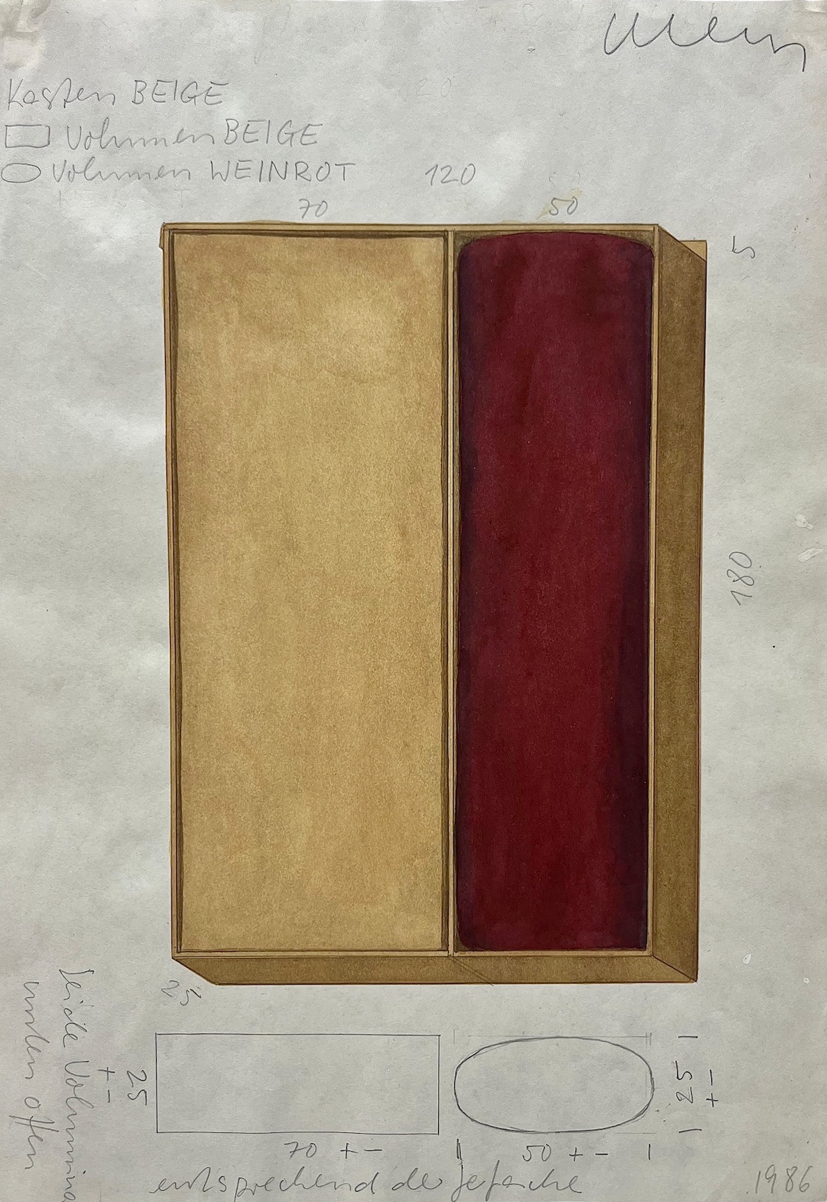 Franz Erhard Walther | Planzeichnung (18)