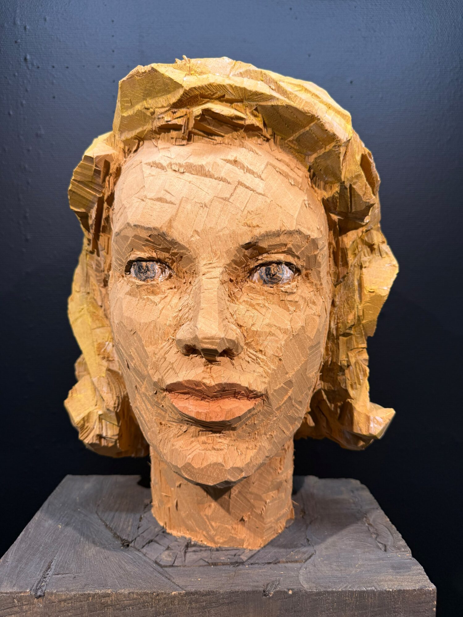Stephan Balkenhol | Kopfsäule Frau (Marilyn Monroe)